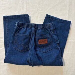 Vintage Wrangler Toddler Blue Jeans 3T Elastic